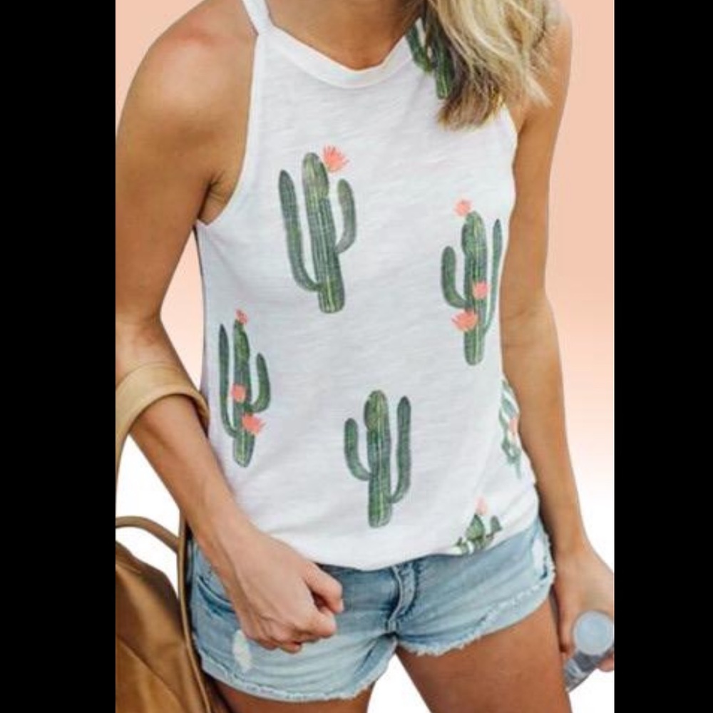 White Cactus Tank